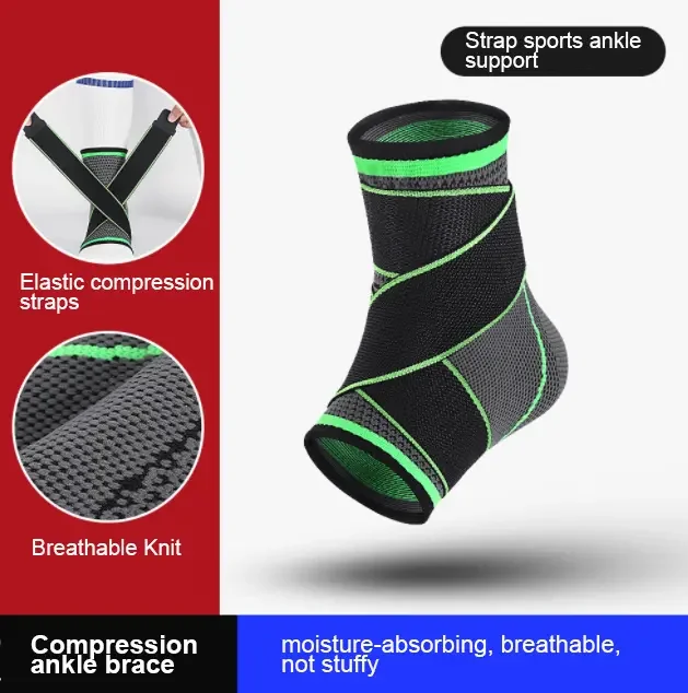 High Quality Running Basketball Ankle Brace Support Compression Sleeve Ankle Straps Wrap