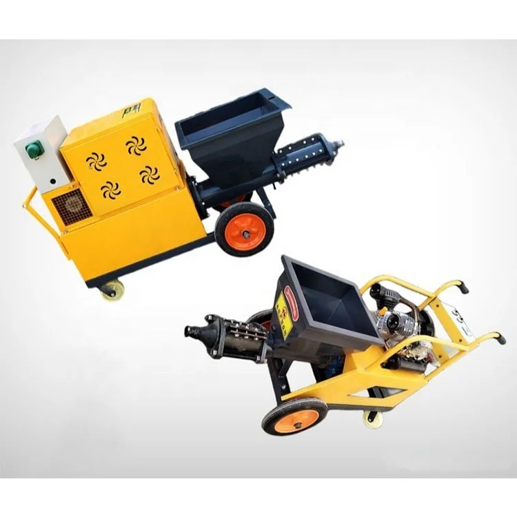 Fully automatic Small 220v Construction Render Plaster Mortar Pump Texture Sprayer Machine Cement Spray Gun for Wall