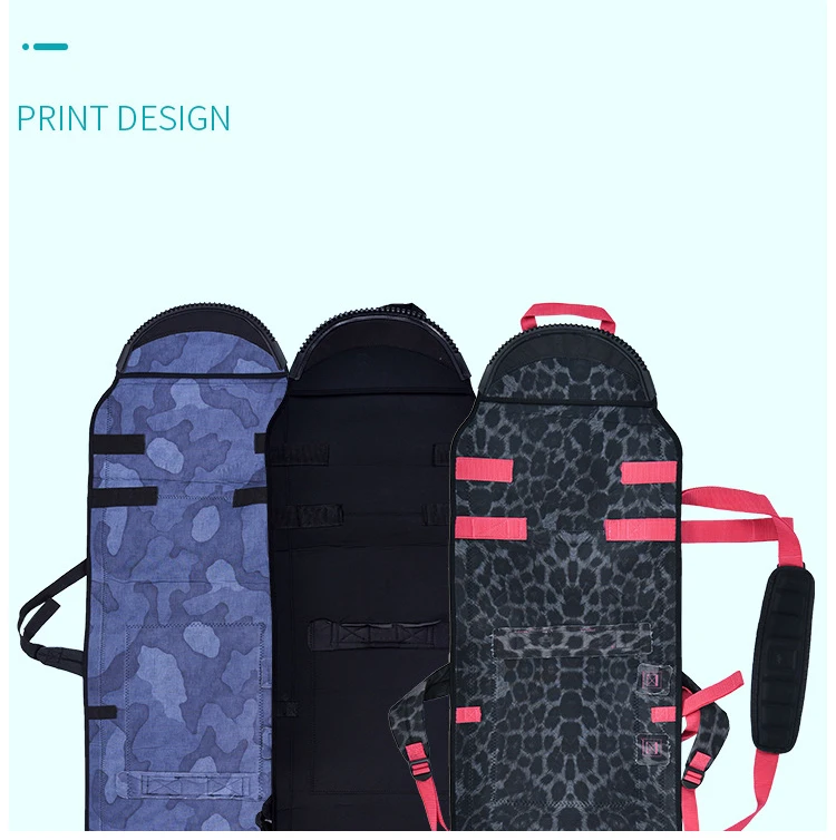 Custom Outdoor Sports Padded Ski Boot Bag Storage Bag For Ski Accessories Waterproof Double strap snowboard bag