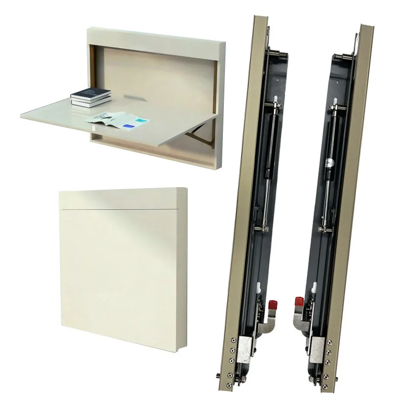 Горизонтальная компактная подвеска складная рама для обеденного стола многофункциональный настенный механизм складывания домашнего офиса