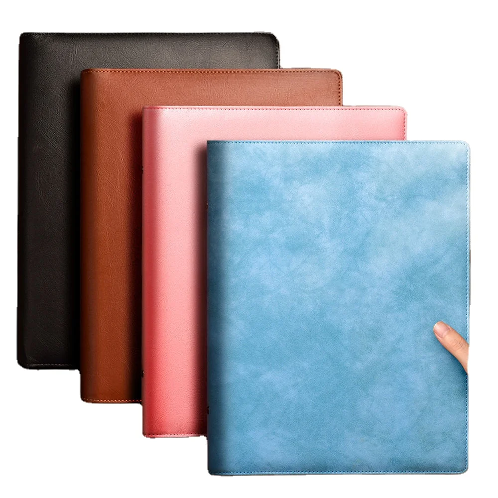 6 ring PU leather Card Book Game Card Collection  Business Card Postcard Storage    Zipper Bag Loosening  Cover Notebook