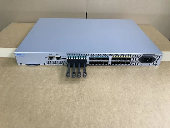 NEW Brocade G610  DS-6610B 24-Port 8-Active 32Gb FC DS-6610R-B-L 33R2G+8SFP DellEMC DS-6610B 32Gb/s Fibre Channel Switch