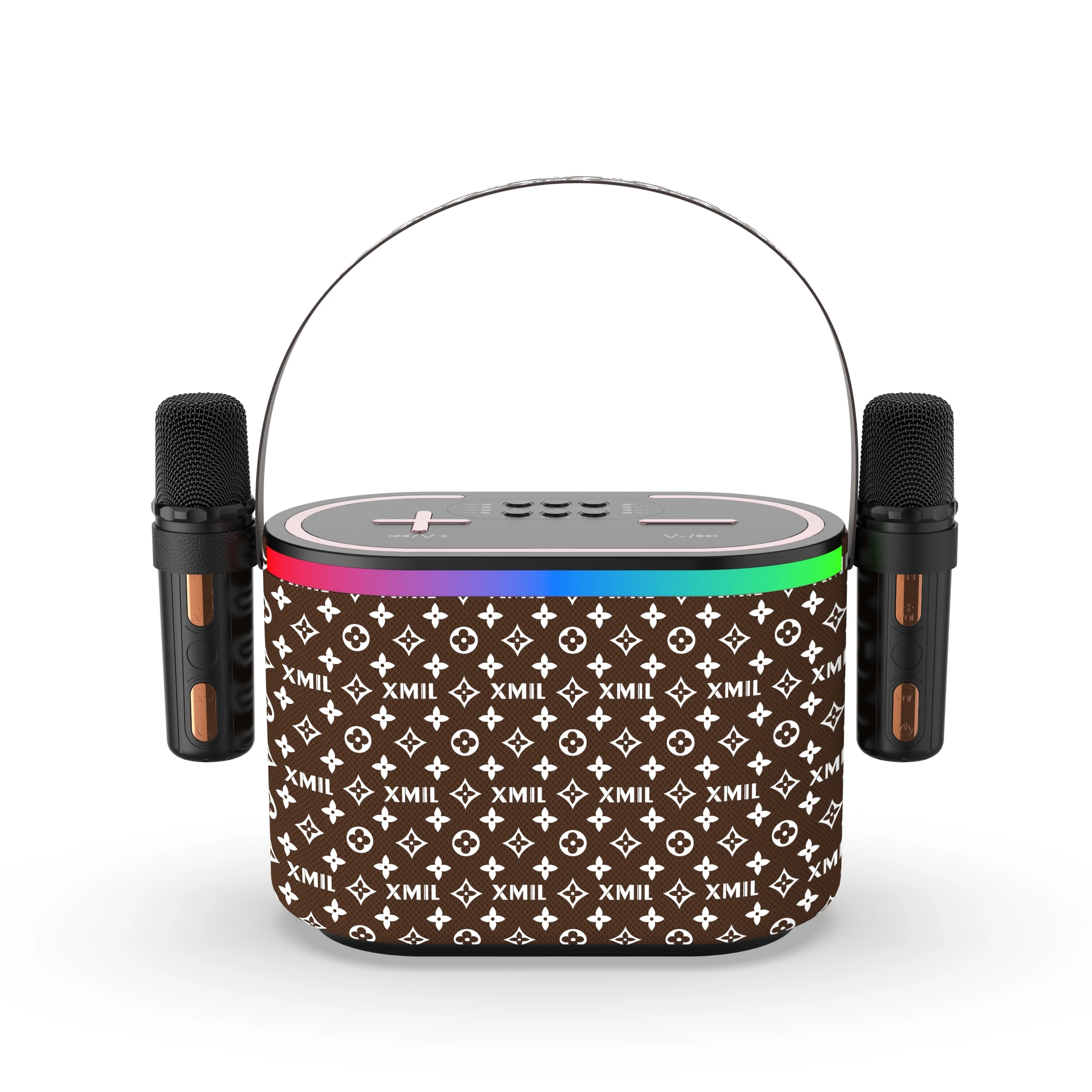 QM2 New Arrival 2400mAh Family Karaoke Speaker With Bluetooth 5.3 Wireless Music Speaker With Microphone