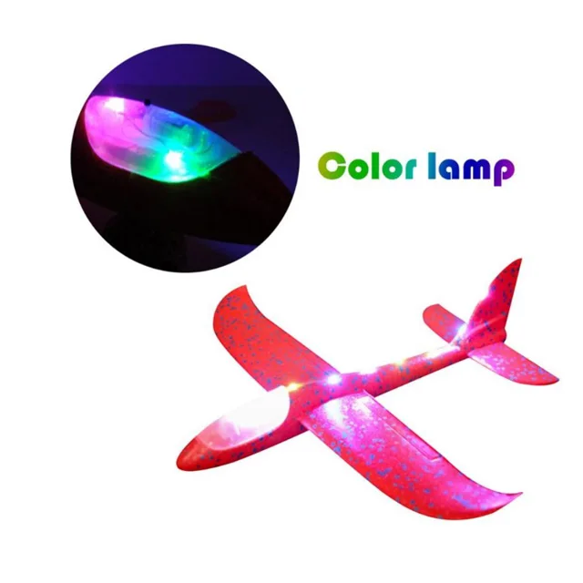 HOSHI Epp Plane Foam Airplane Hand Throw Flying Air Plane For Kids Gift Toy With Led