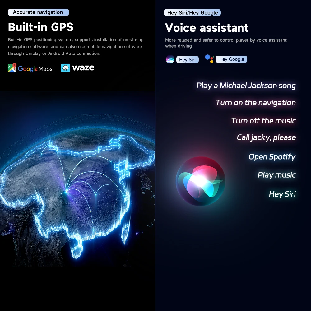 Сенсорный экран 7/9/10 дюймов android автомобильный радиоприемник QLED/IPS 1280*720 2 + 32 ГБ мультимедийный плеер Автомобильный Dvd-плеер
