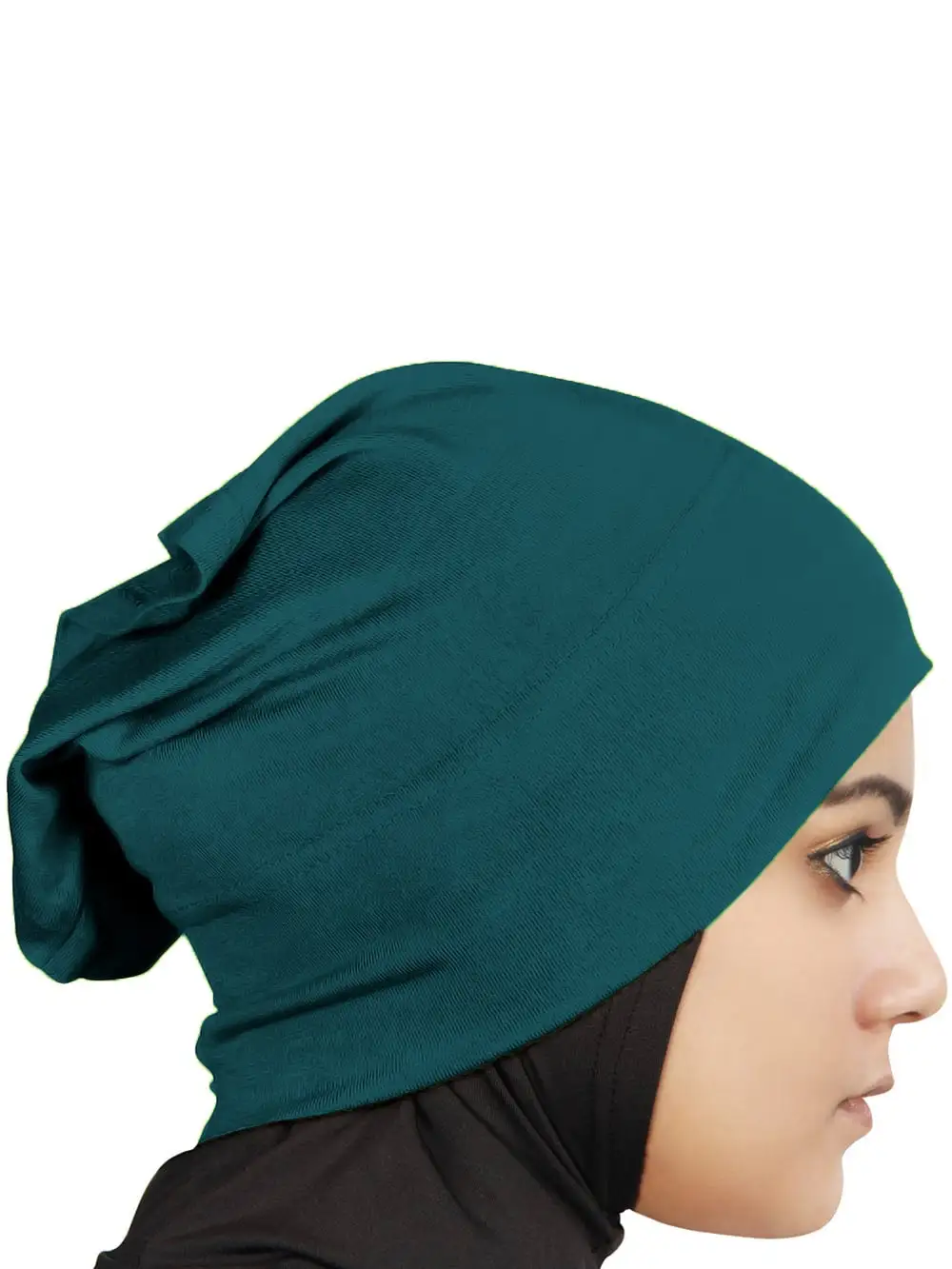 Top Quality Islamic Woman Girls Muslim Underscarf Turban Wrap Plain Stretchy Soft Headscarf Two Piece Amira Jersey Hijab