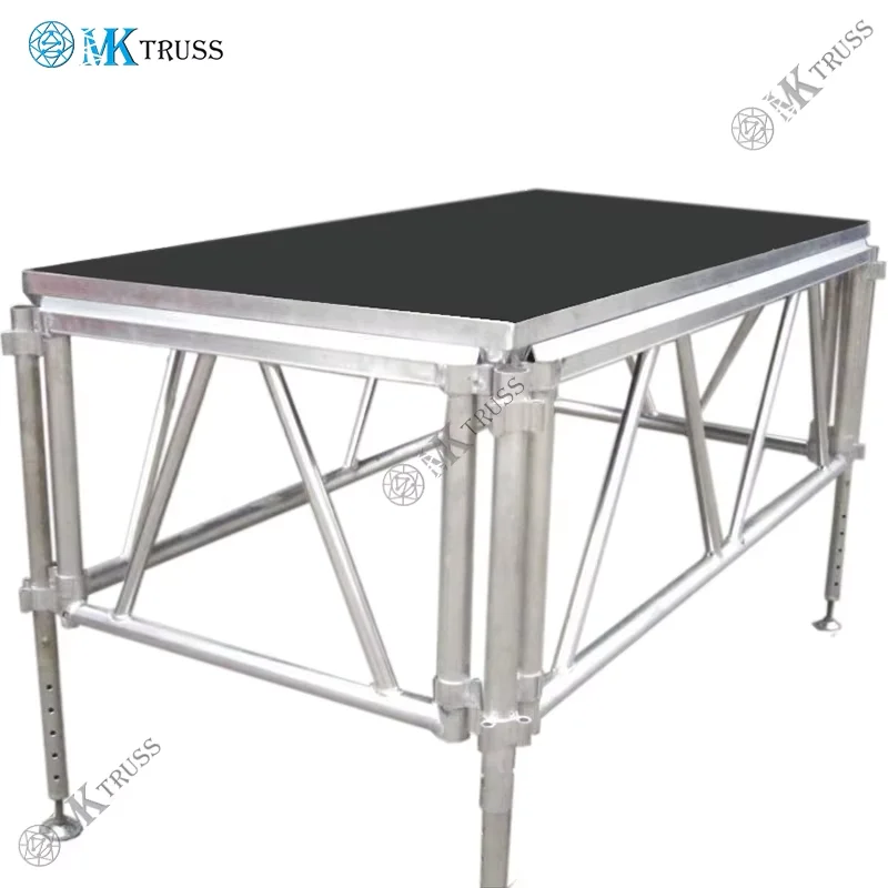 Этап событий 4 * 8ft платформа используется алюминиевый регулируемый мобильный этап