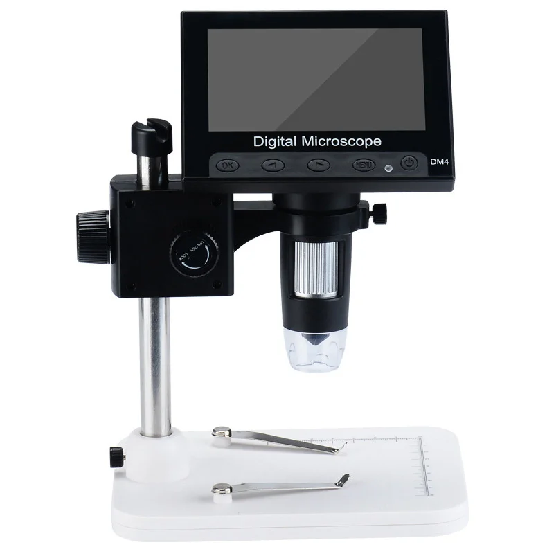 Digital  microscope Magnifier 1000X 4.3 LCD Display with Holder Base For Cellphone Dm4 Portable Electric Digital Microscope