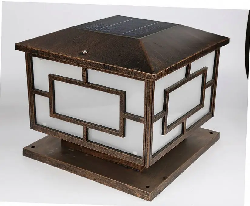 Новинка CE декоративный сад Солнечный свет столб со светодиодной подсветкой для наружного освещения ворот (JR-3018 серии)