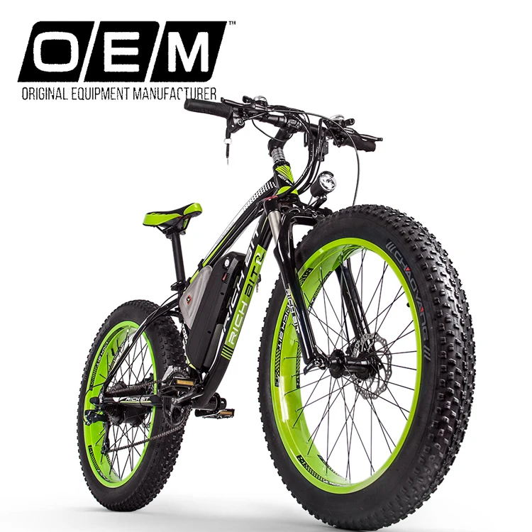Best selling cheap RICH BIT TOP-022 48v 17ah Fat Tire electric bike for adults 26 inch electric mountain bike from china