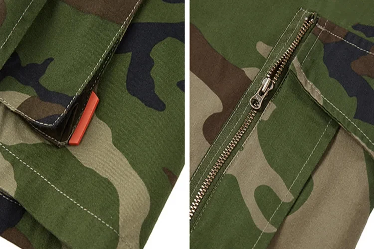 Custom Tooling Camo Shorts 6 Pocket Outdoor Sports Shorts Reliable Men Cotton Cargo Shorts Clothing