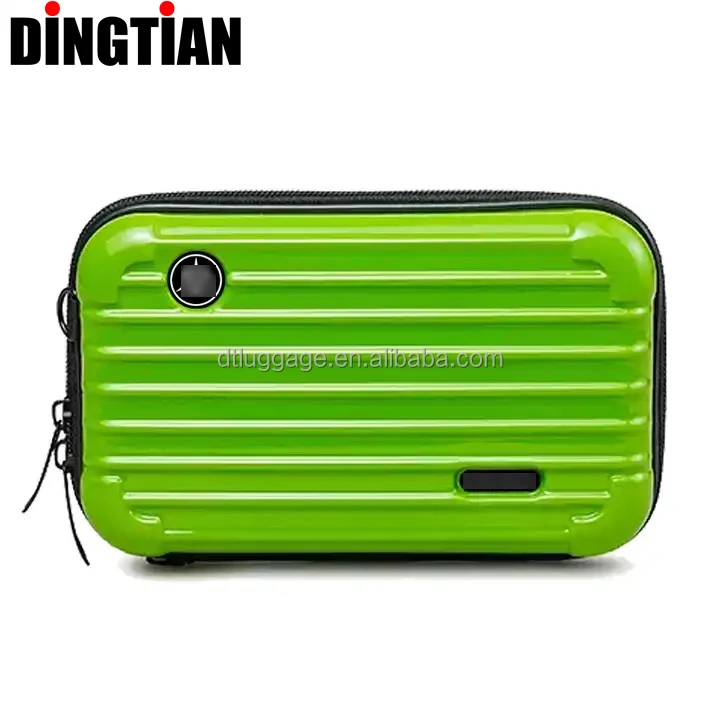 Luggage Mini Cosmetic Case Women Beauty Makeup Hard Shell Storage Bag Organizer Travel Case Carrying Suitcase