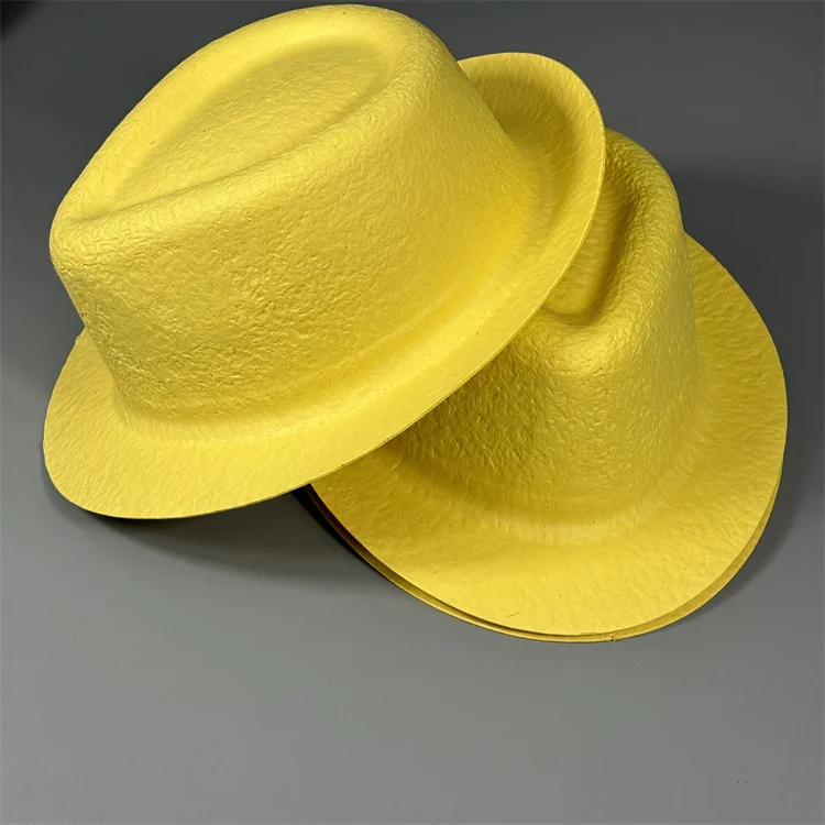 Custom Christmas disposable Environmental Handicrafts pulp hat Environmentally friendly degradable pulp crafts