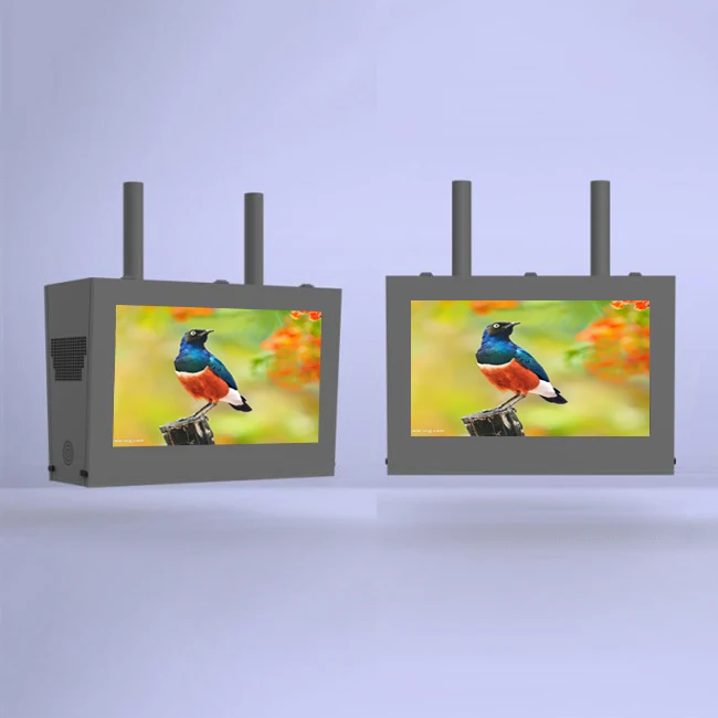 43 Inch Ip65 Waterproof Roof Mount Outdoor Double Sided Lcd Display