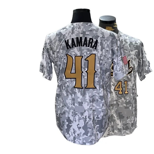 Custom Arctic Camo Button Up Baseball Jersey 2024 All Stitched American Football Jerseys #12 Olave  #7 Hill #32 Mathieu  Carr