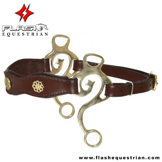 High Quality Comfy Connections Short Shank Hackamore With Soft Padding Stainless Steel German Silver Bit