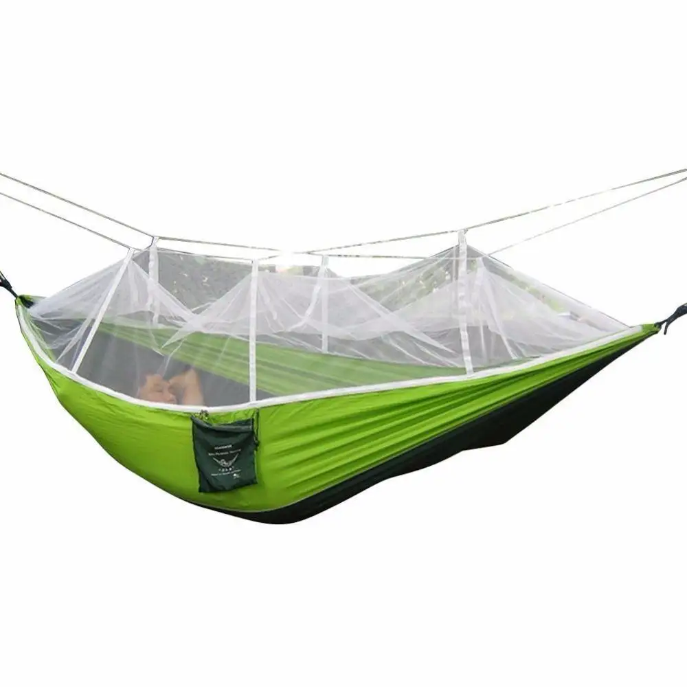 Lightweight Mosquito net Hammock Patio Swings Garden Swing Outdoor Parachute Nylon 260x140 Camping Beach Travel Hammock Swings