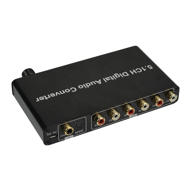 AOEYOO 5.1 CH Digital Audio Decoder Optical Coaxial Toslink to RCA 3.5mm Jack 192khz/24bit 32~192 Khz 80db(1khz) 16~24 Bit 120db