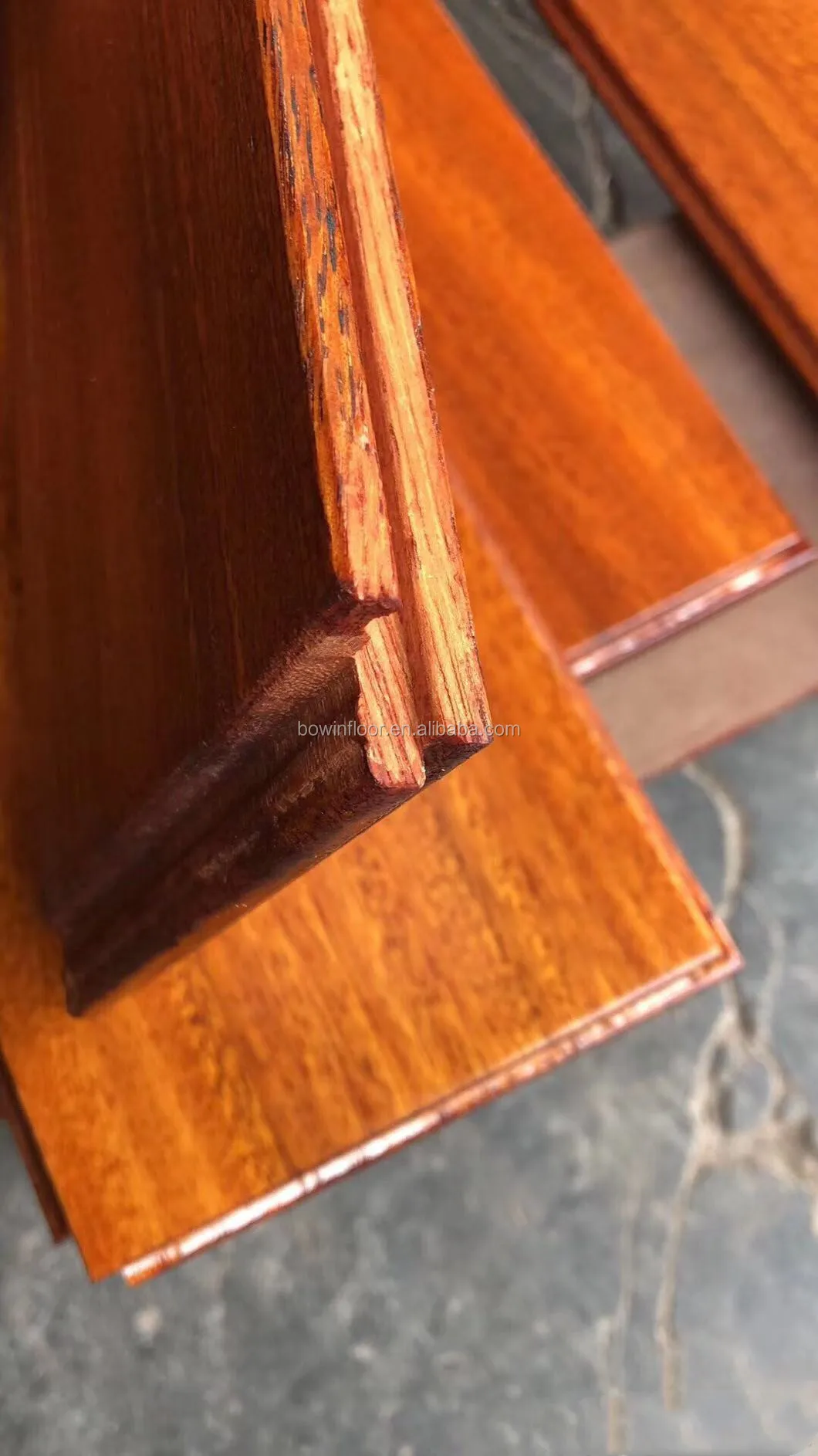 Nature UV finish high janka hardness iroko solid wood flooring teak hardwood flooring