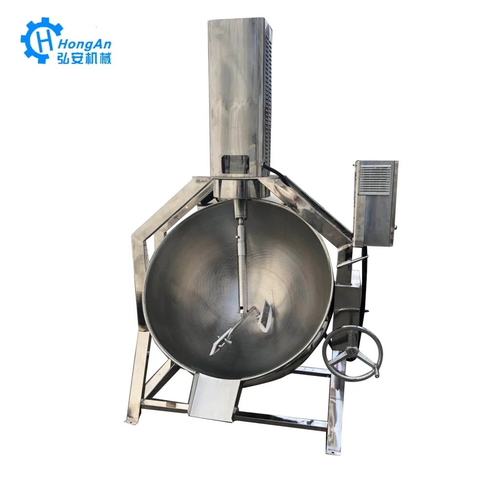 
Sanitary Vegetable And Fruit Evaporating Pan Jacketed Electric Jacketed Heating Cooking Kettle Equipment 