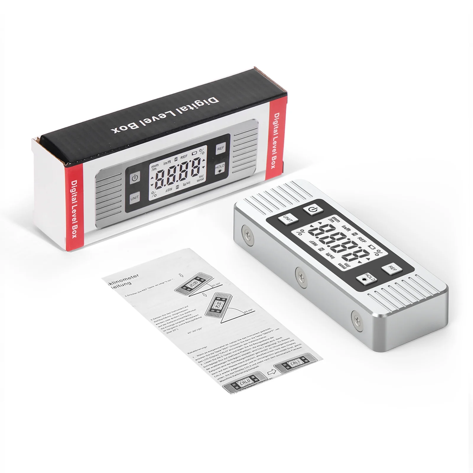 Digital Angle Gauge Magnetic Protractor Inclinometer Level Angle Finder Angle Cube Level