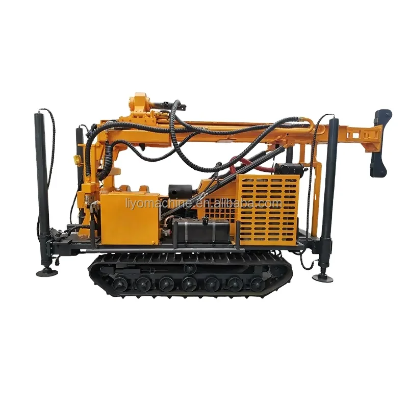 High Efficiency Miningwell 180m Water Well Drilling Rig Fully Hydraulic Crawler Borehole Deep Well Machine