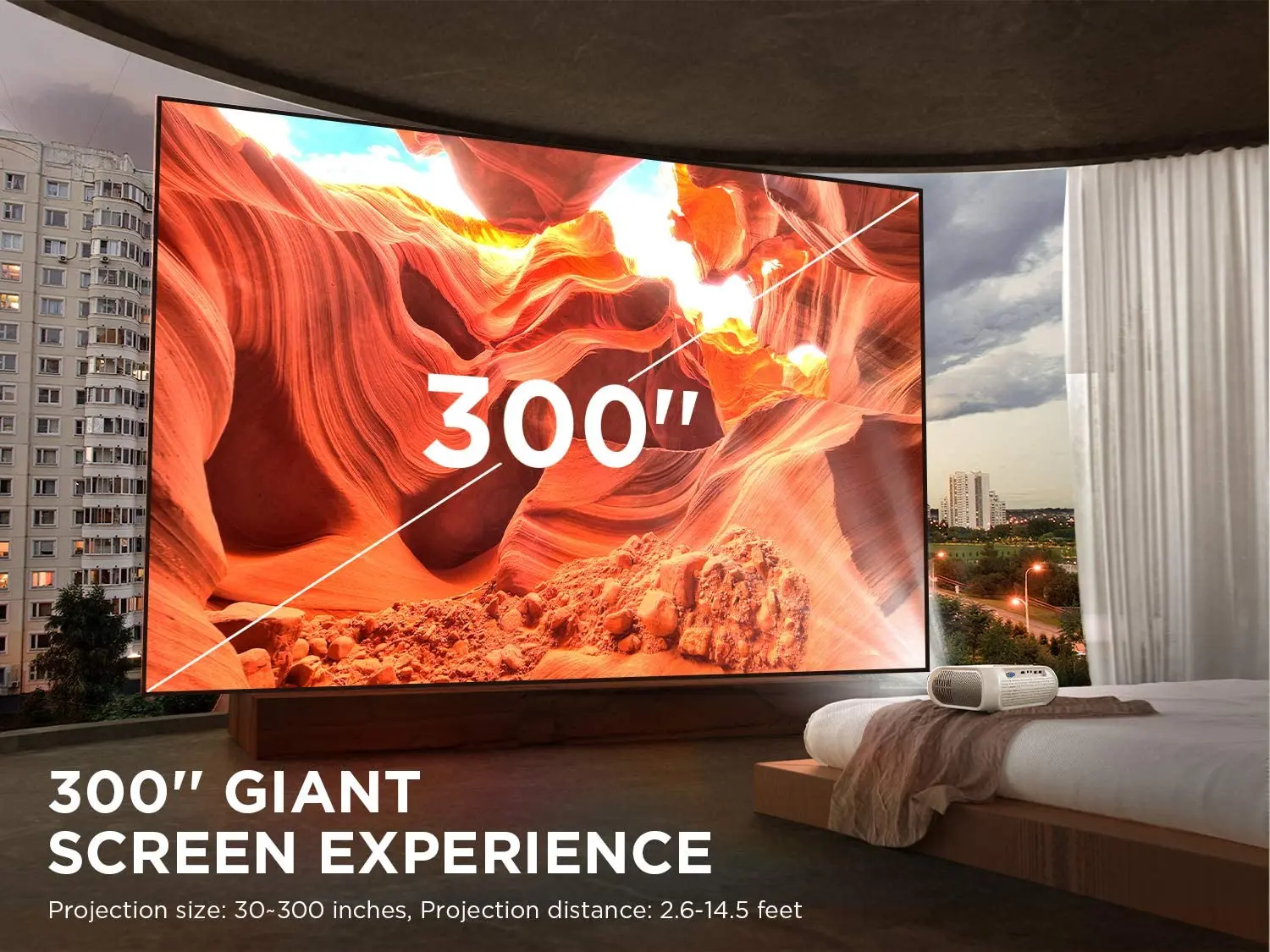 [New Upgraded High 5500 Lumens Mini 1080p Projector ] Home Theater 1080P LCD LED Portable FHD Mini Projector