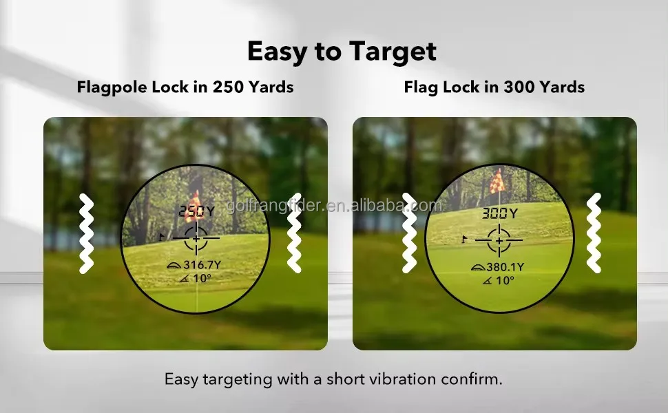 Golf Rangefinder 1200Yards Laser Range Finders With Lithium Battery, Slope Compensation, Flag Lock, Magnet