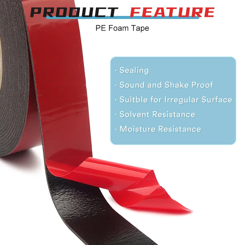 Acrylic PE Foam Tape Jumbo Roll Double Sided PE Foam Tape for Bulk Purchases and Consistent Application Quality