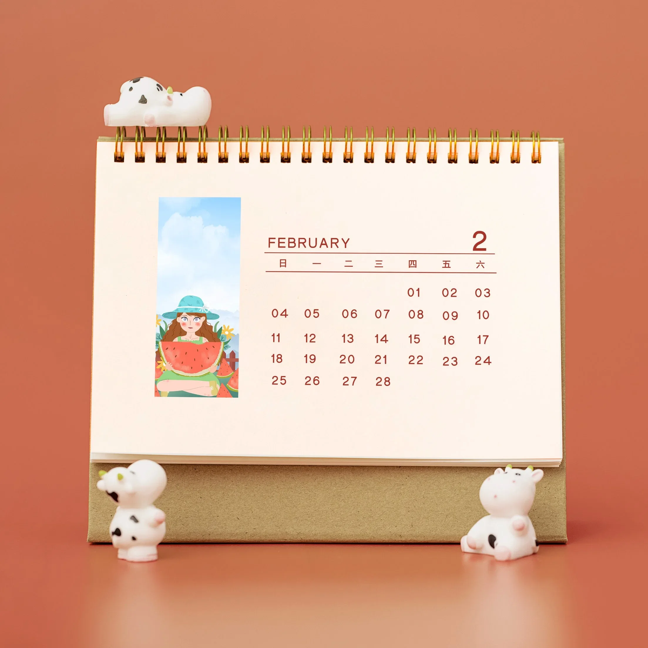 creative stand suppliers with penholder flip gold month daily shapes story affirmation designed large wall desk calendar covers