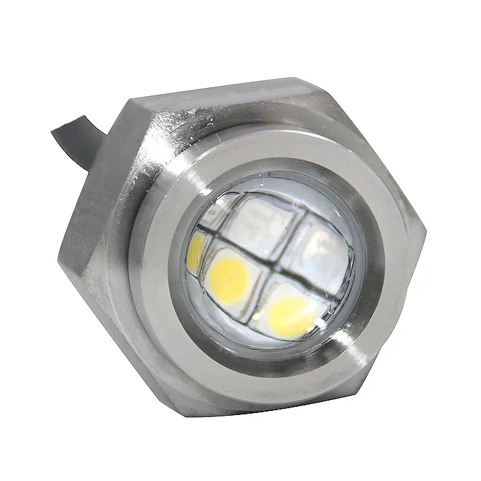 Double Color White Blue Switching 6W Underwater Drain Plug Boat LED