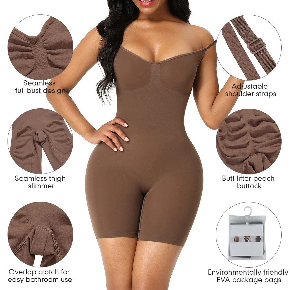 
High Quality Power Slimming Women Bodysuits in Shelf Bra Girdles Shapewear 