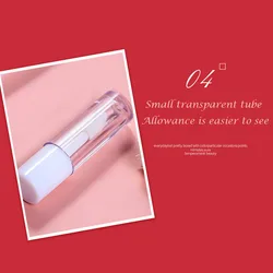 Spot DIY mini lip glaze dispensing tube, lip gloss sample empty tube trial pack, lipstick custom transparent tube