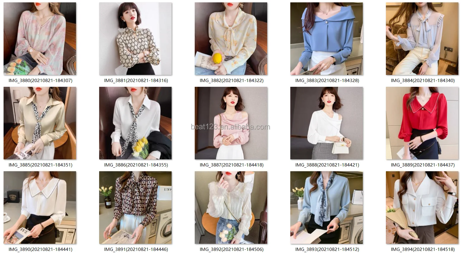 2024Best Seller Woman Shirts and Blouses Elegant Women Blouses and Tops Lady Summer Long for Women Adults Chiffon Knitted Sweet