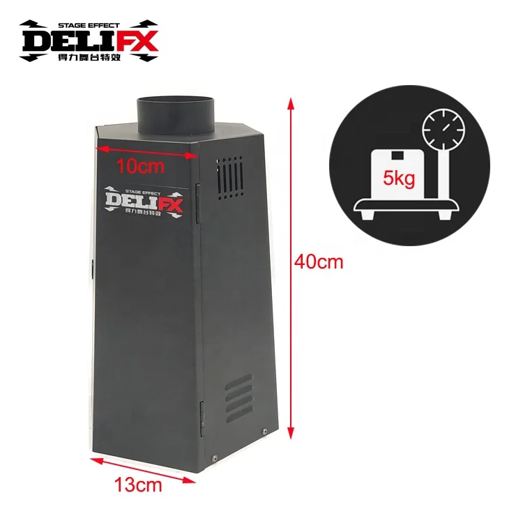 DELIFX Indoor Performance Flame Cutting Machine DMX Colorful Fire Machine with 6 Angles for Disco Bar Club Road Show TV Shooting