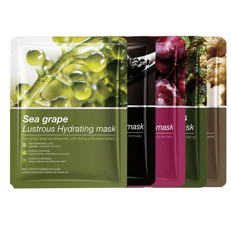 Caviar Resurrection Grass White Truffle Sea Grapes Collagen Deep Cleanse Moisturizing Organic Facial Sheet Mask