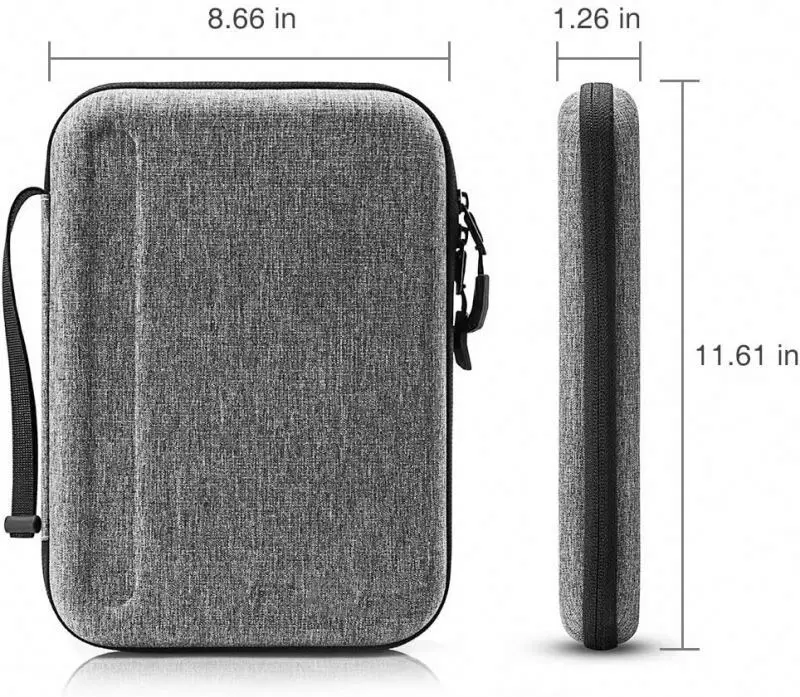 Waterproof Shockproof Black Zipper Laptop Sleeve For Macbook Pro 13 Case For Macbook EVA Hard Case