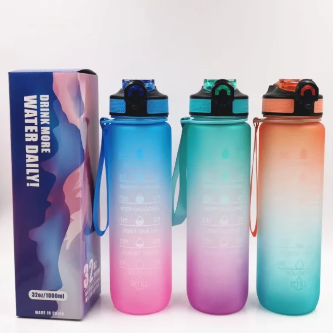 Amazon Hot Selling Bicycle Water Bottle Gym  Sport Water Bottle 32oz  Plastic Bike  Water Bottle