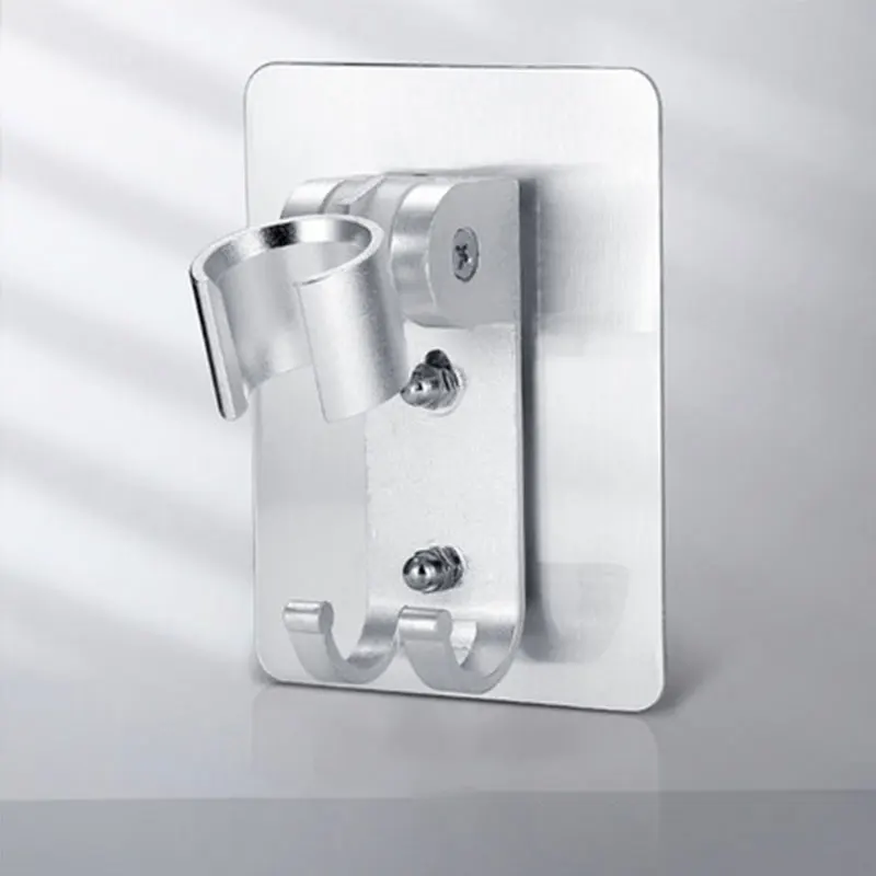 Universal Adjustable Strong Adhesive shower head bracket for Handheld Shower Head Wall Mount Bracket Handheld Hook