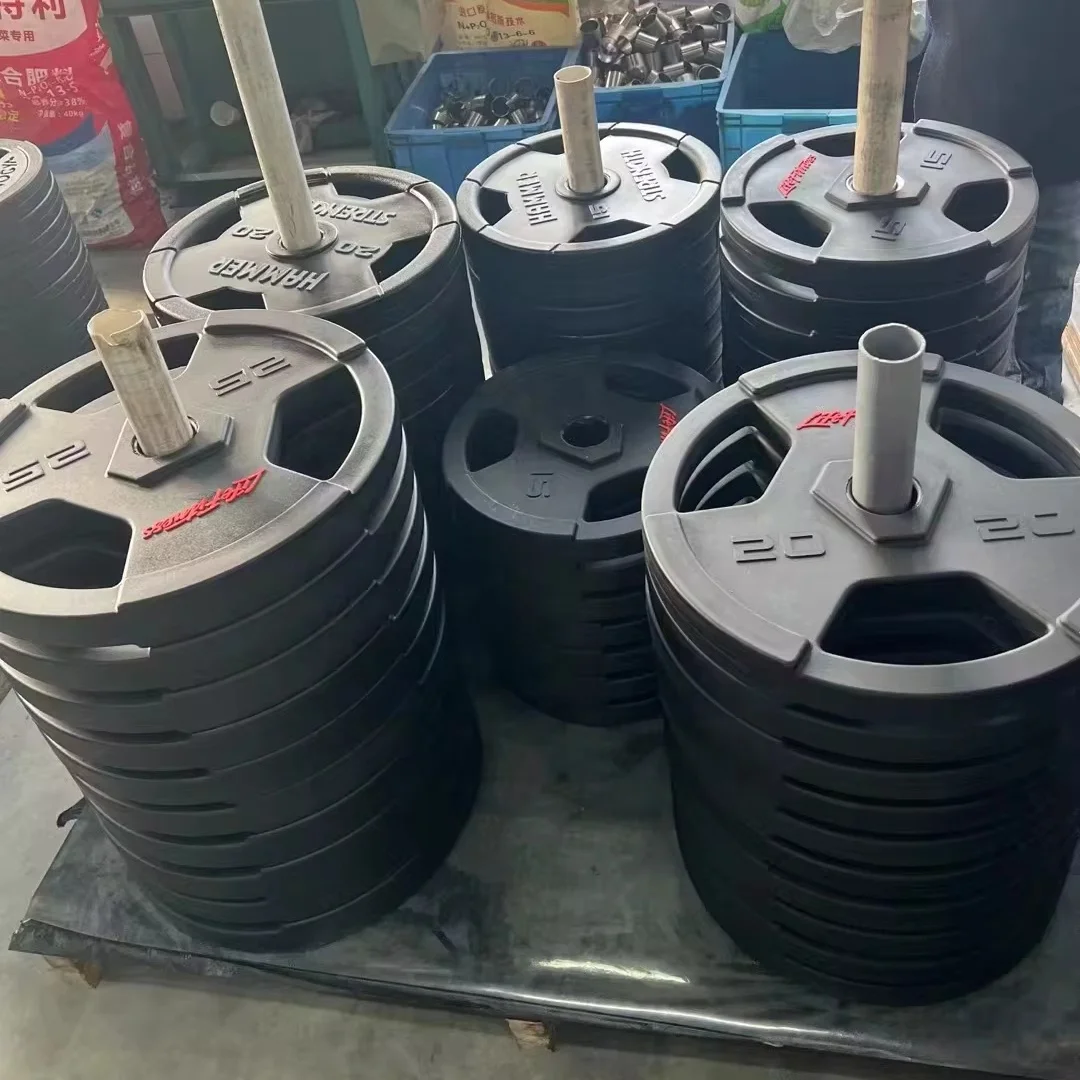 High quality   hot sale Gym equipment high quality black CPU weight plates