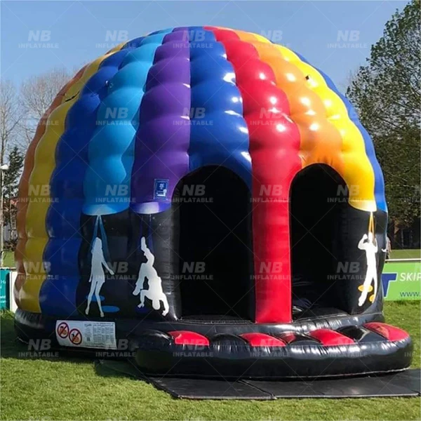 Custom Different Size Inflatable Disco Dome Bouncy Castle  Jumping Dance Party House for Renting