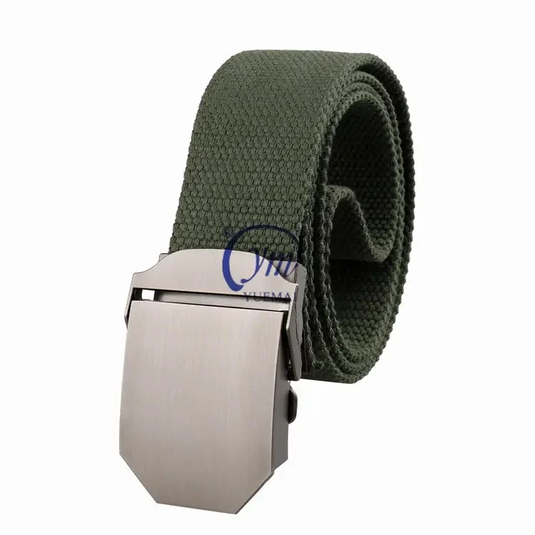 New Design Custom Types Nylon Webbing Men Waist Belt OEM Sport Style Tactical Belt with Alloy Buckles