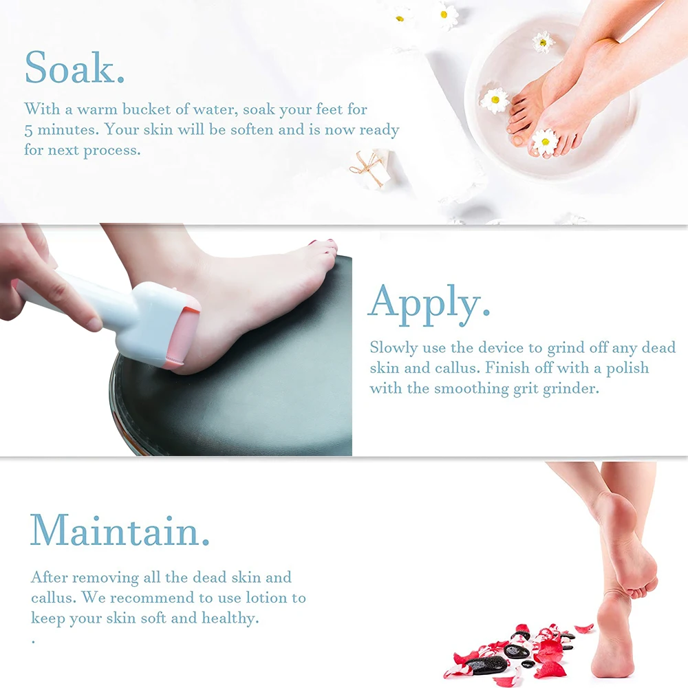 2021 Горячая продажа Электрический перезаряжаемый Педикюр Уход Набор Дермабразия педикюрное устройство