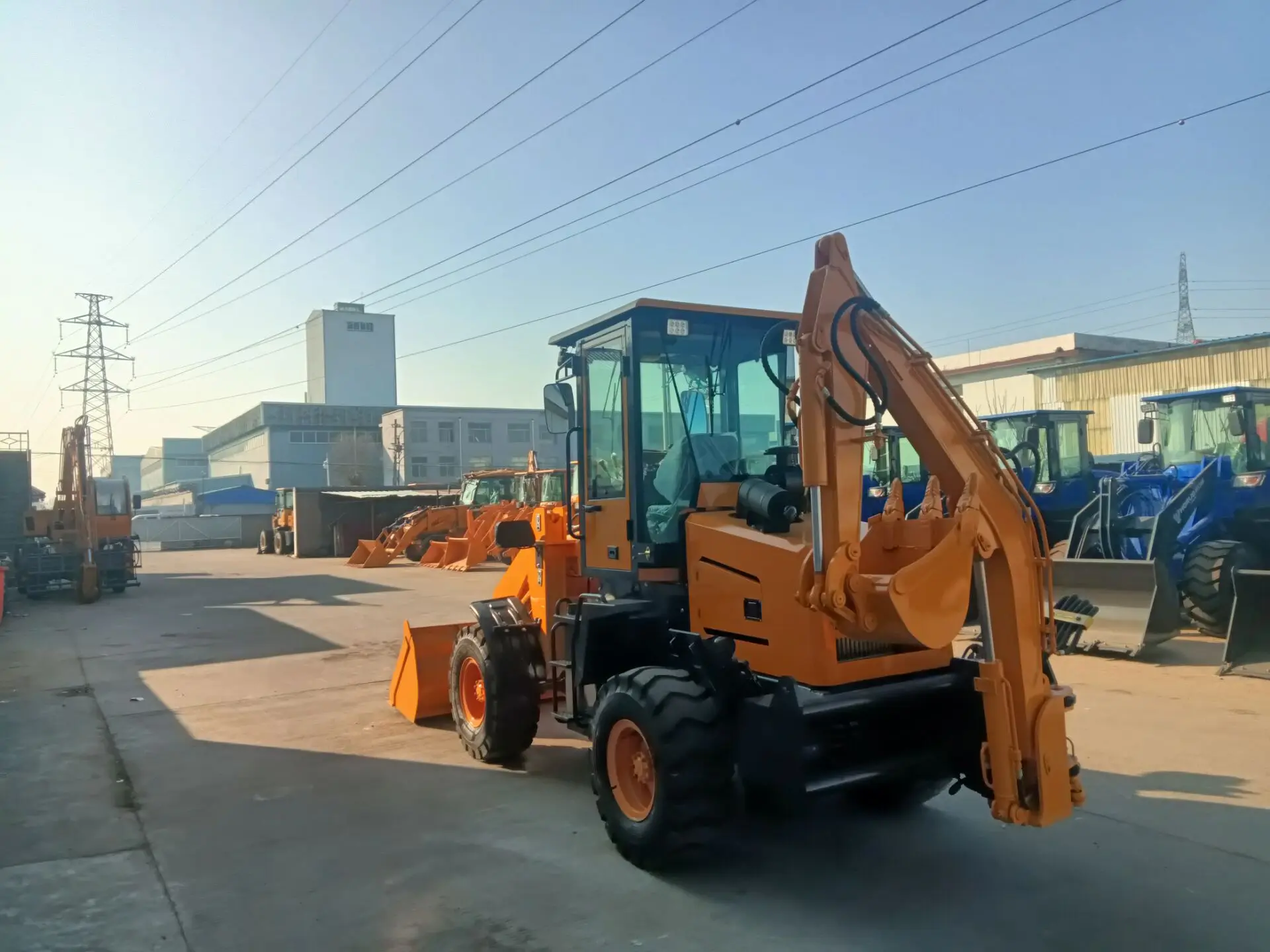 Full Hydraulic Mini Wheel Loader 920 Multi-Functional Articulated Mini Loader