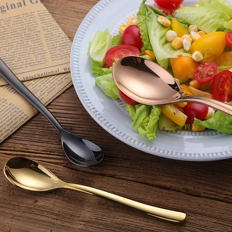 Hot Sale Bulk Gold Wedding Serving Flatware Set Stainless Steel 18/10 PVD Elegant French Moonlight Cutlery
