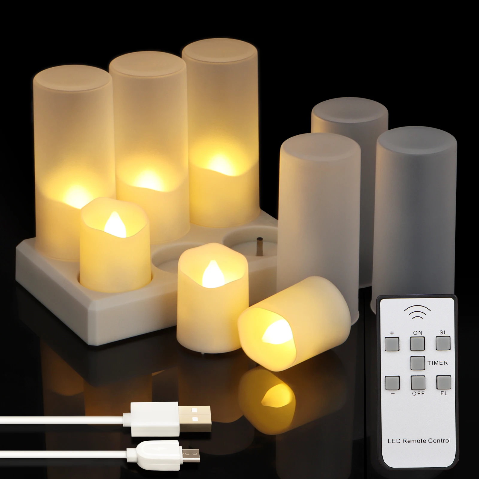 Emulational led tea light candle electronic no flame colourful color changing LED mini tealight candles