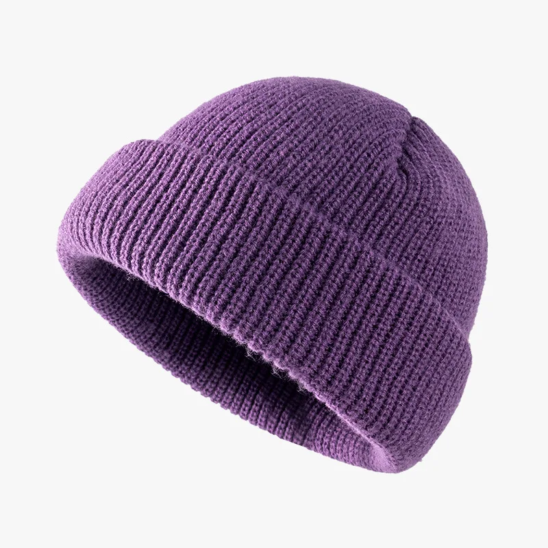 High Quality wool knit Christmas Beanie with Ears all over print