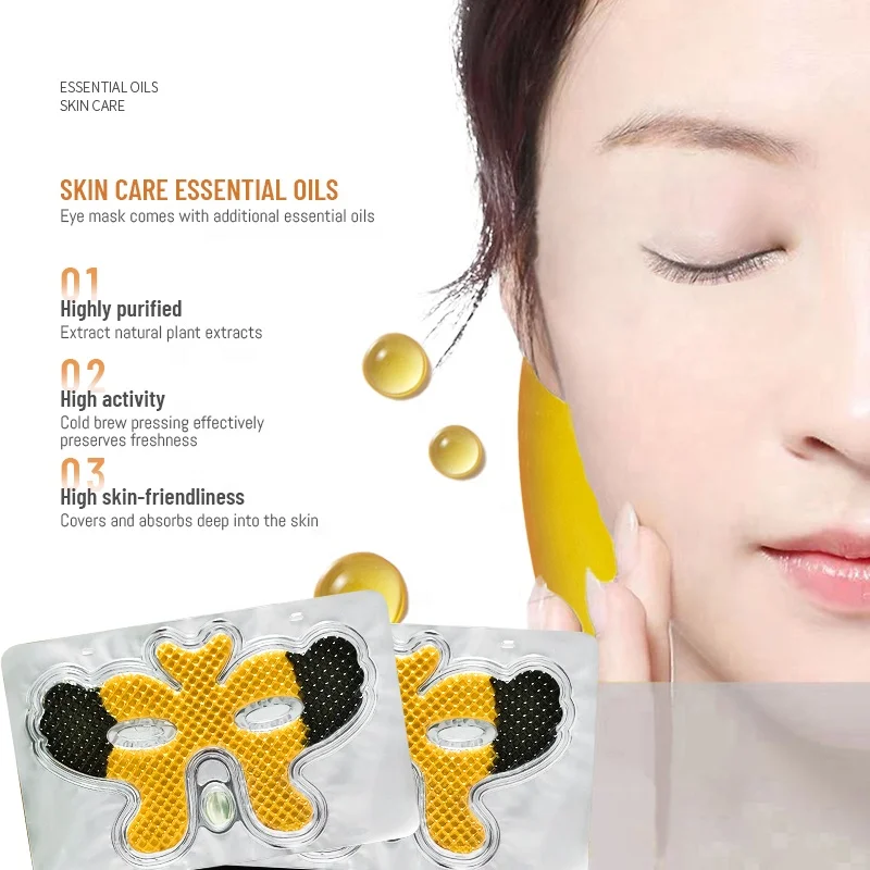 Private Label Treat Puffy Eyes care Anti-aging Rejuvenating 24k gold Eye Mask Gel Dark Circles under Eye patches