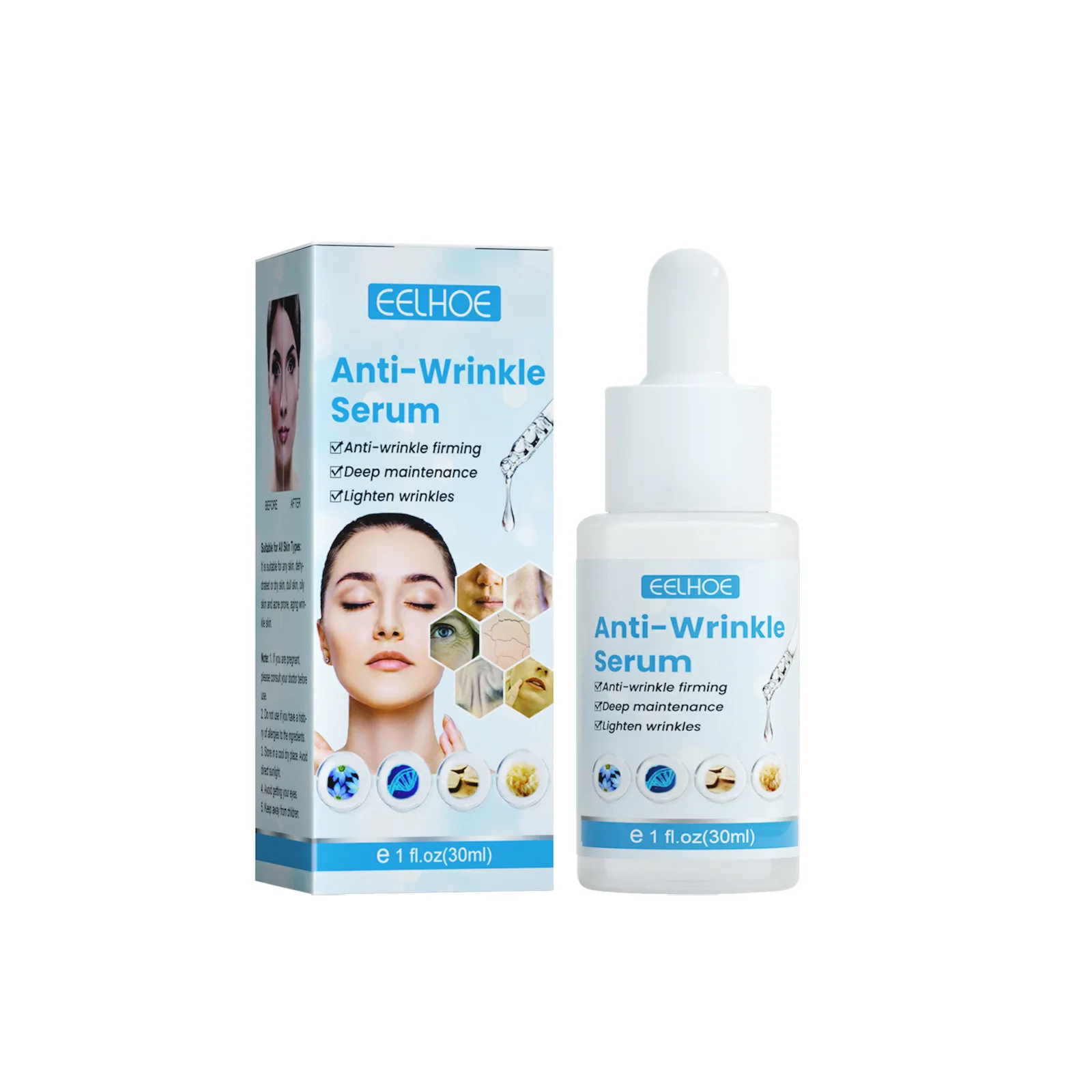 Hyaluronic Acid Anti wrinkle essence Facial Moisturizing&Brightening Skin Firming&Decreasing Wrinkles Essential Oil