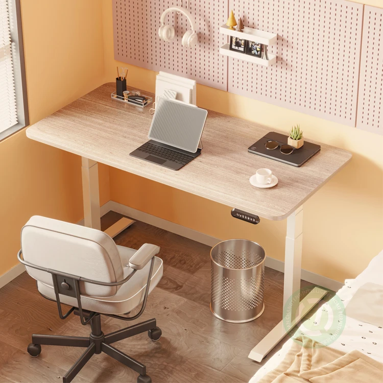 Electric Office Desk Convertible Ergonomic Metal Strong Smart Sit To Stand Up Lifting Column Computer Adjustable Height Table